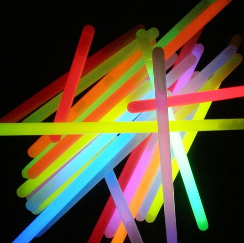 plastic glow stick with chemical light stick for party