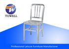 Outdoor Emeco Aluminum Navy Chairs With Plastic Foot Pad , Modern Bistro Chairs