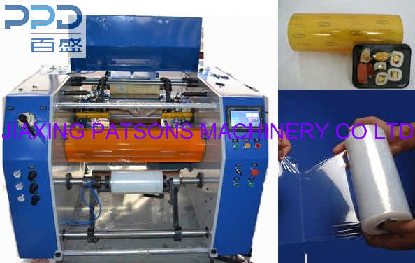 Automatic cling film rewinder