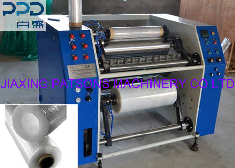 Prestretch film rewinder