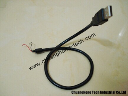 USB flexible gooseneck connector 