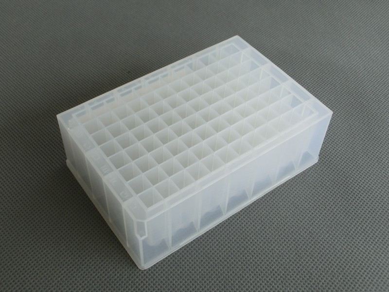96 Deep well plate,square hole ,1.2ml,1.6ml, 2.2ml,PP,U V bottom