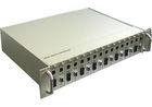 Full Duplex Manageable Media Converters ST SC , 16 Port Network Switch Rack