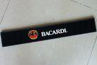 Black soft pvc bar mat with custom 3D logo , personalised bar mats