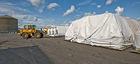 Glossy or Matte PVC Coated Tarpaulin Truck Covers / waterproof tarps for architeture
