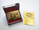 USD dollars marked 24k Gold Playing Cards with Printing Engrave Technique USD dollars marked 24k Gold Playing Cards with Printing Engrave Technique
