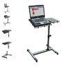 Swivel Adjustable Laptop Computer Desk 15mm PB PVC , Laptop Table For Recliner DX-BJ10