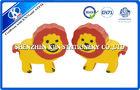 Cartoon Animal Promotional TPR Kids Erasers 3×1.2cm Red and Yellow Lion shaped