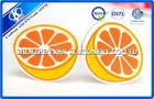 Magic Orange Fruit Shaped Kids Erasers For Kindergarten , 3D Novelty Art Eraser