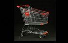 Chrome Plating Cold Wire Shopping Trolley With PVC / PU / TPR Wheel