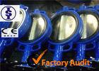 4 Inch 6& quot; 8& quot; Flange Wafer Lug butterfly valve with Stainless Steel , Carbon Steel Stem