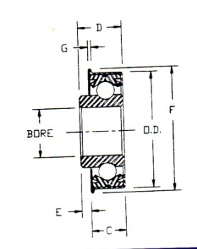 Unground Single Row Radial Ball Bearing