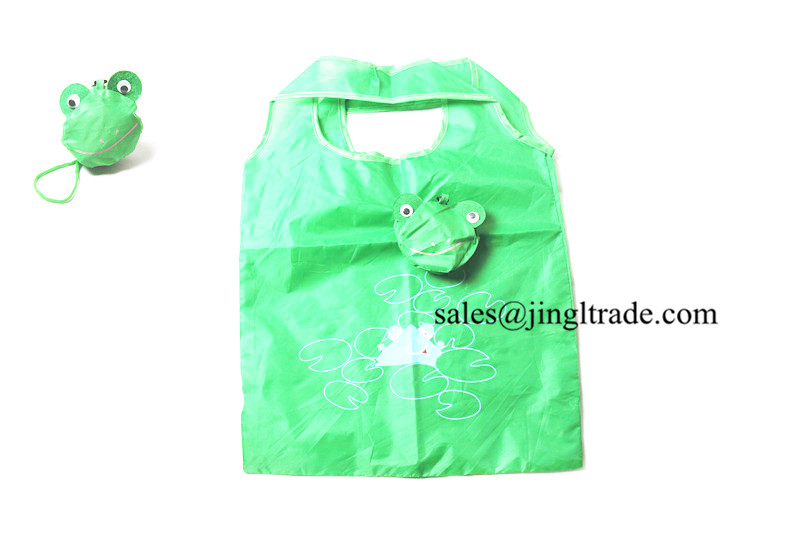Frog printed shopping bags