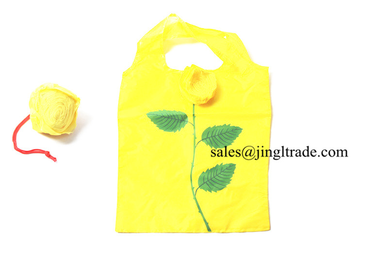 Roses environmentally friendly folding shopping bag