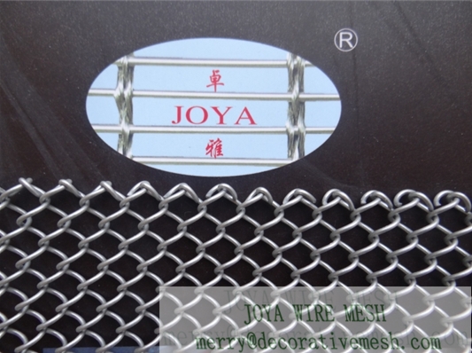 Metal drapery for interior decoration