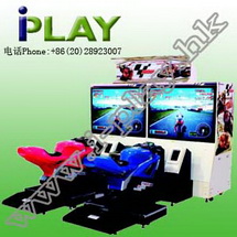 ARCADE COIN OPERATED GP MOTO 50& acute;& acute;  VEDIO SIMULATOR  DRIVING MACHINE