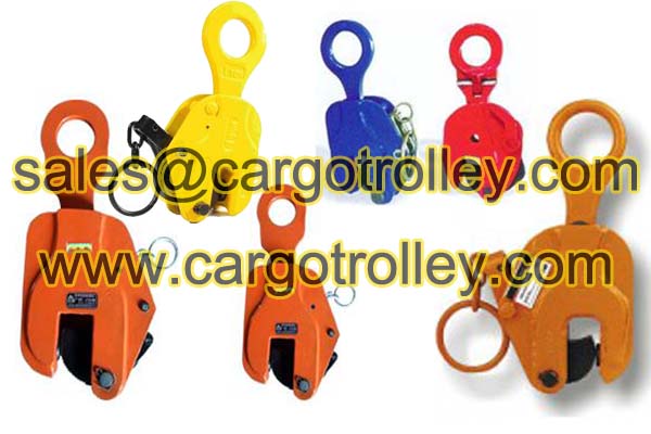 Steel plate lifting clamps application