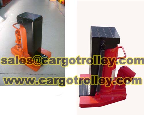 Hydraulic toe jack manual operation