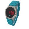 Elegant Silicone AM PM LED Watch Custom Digital Wrist Watches For Women