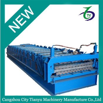 Russian style C8-C21 double layer roll forming machine