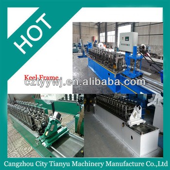 Automatic gypsum metal stud roll forming machine