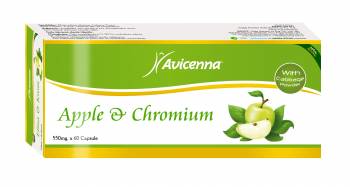 APPLE & CHROMIUM SOFTGEL NATURAL HERBAL HEALTH CAPSULE 550 mg X 60 softgels