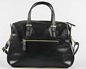 Fashion Black Ladies Leather Business Bags / Tote Handbags For Women