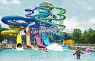 Outdoor Children Fiberglass Water Pool High Speed Body Slides Equipment