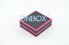 Fashion Cardboard Jewelry Boxes For Women Necklace , Luxury black velvet insert