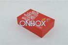 Chinese Red luxury coin diplay box with padding insert , coin gift box