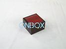 Small PU painting wooden watch box with soft pillow insert , mens watch box