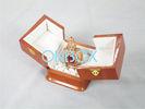 Recycled wooden perfume packaging box with printing and metal lock