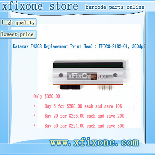 Datamax I4308 Replacement Print Head : PHD20-2182-01, 300dpi $320.00