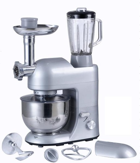 High-quality Multifunction Kitchen Blender with Mixing Bowl, Meat Grinder, Glass Jar Blender
