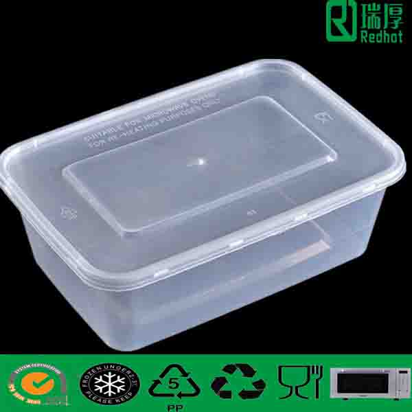 Plastic Food Container Disposable Take Away Microwaveable 750ml