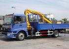 Knuckle Boom Truck Crane , Wire Rope Raise And Down 3200 kg