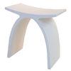 OEM Scratch Resistant White Cube Acrylic Corian Solid Surface Designer Bar Stools