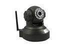 Black High Resolution Wireless Onvif IP Camera Support Mini SD Card , P2P IP Camera