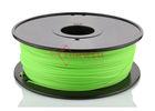 11.75MM Green 3D Printing Filament Materials PLA For UP / Solidoodle