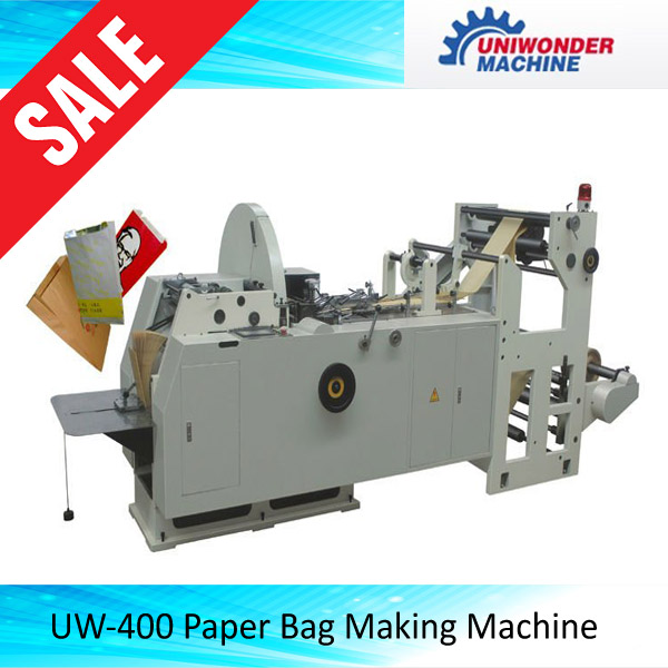UW-400 Full Automatic Multifunction Paper Bag Making Machine