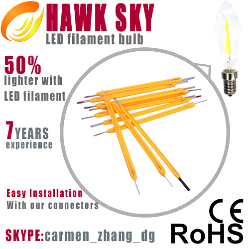 99.9% pure gold wire constant current led filament bulb manufacture 