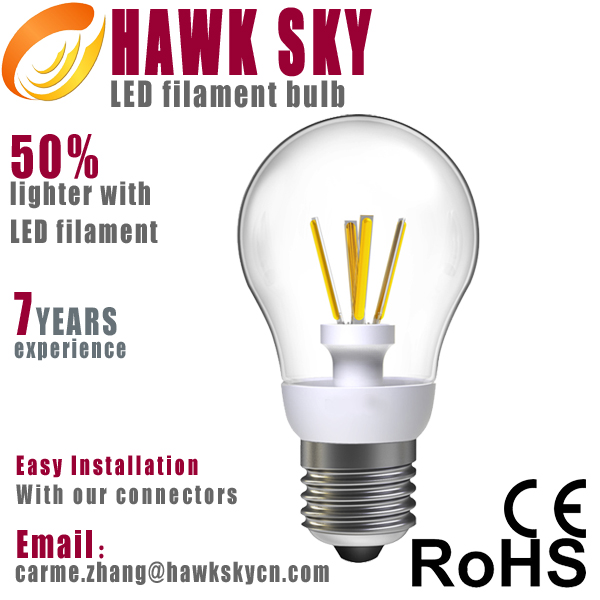 800H cost 1 USD warm white led filament bulb supplier 