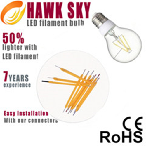 CE&RoHS certificated hot sale led filament bulb light
