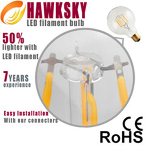 LED Filament Bulb Light CE&RoHS certificated hot sale 