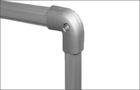 Elbow Round Aluminum Pipe Connectors ADC-12 Pipe Joints For Pipe Rack System
