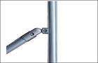 360 Degree Adjustable Aluminum Pipe Connectors With Claw / Round Head