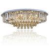 Indoor Decorative Lighting Crystal Glass Ceiling Light , Bedroom / Corridor / Foyer Chandeliers