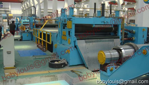 Slitting line for steel coil process