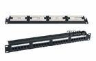 24 Port 19& quot; Ethernet Patch Panel For Network , Shielded RJ45 Patch Panel
