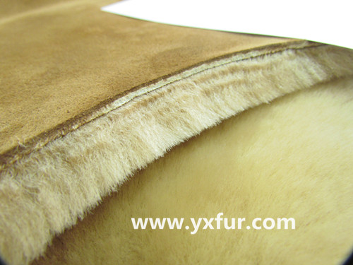 Australian Merino double face sheepskin for snow boots leather material 